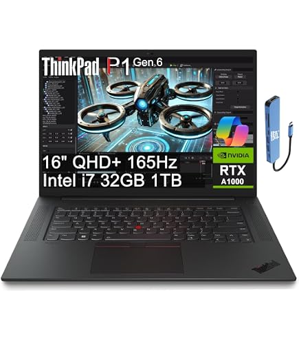 Amazon.com: Lenovo ThinkPad P1 Gen 6 Laptop (2023 Model) - Intel