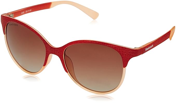 UV Protected Browline/Clubmaster Women's Sunglasses - (P335BR1F|50|Graduated Brown Color)