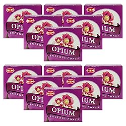 Opium Incense Cones and Cone Incense Burner Bundle