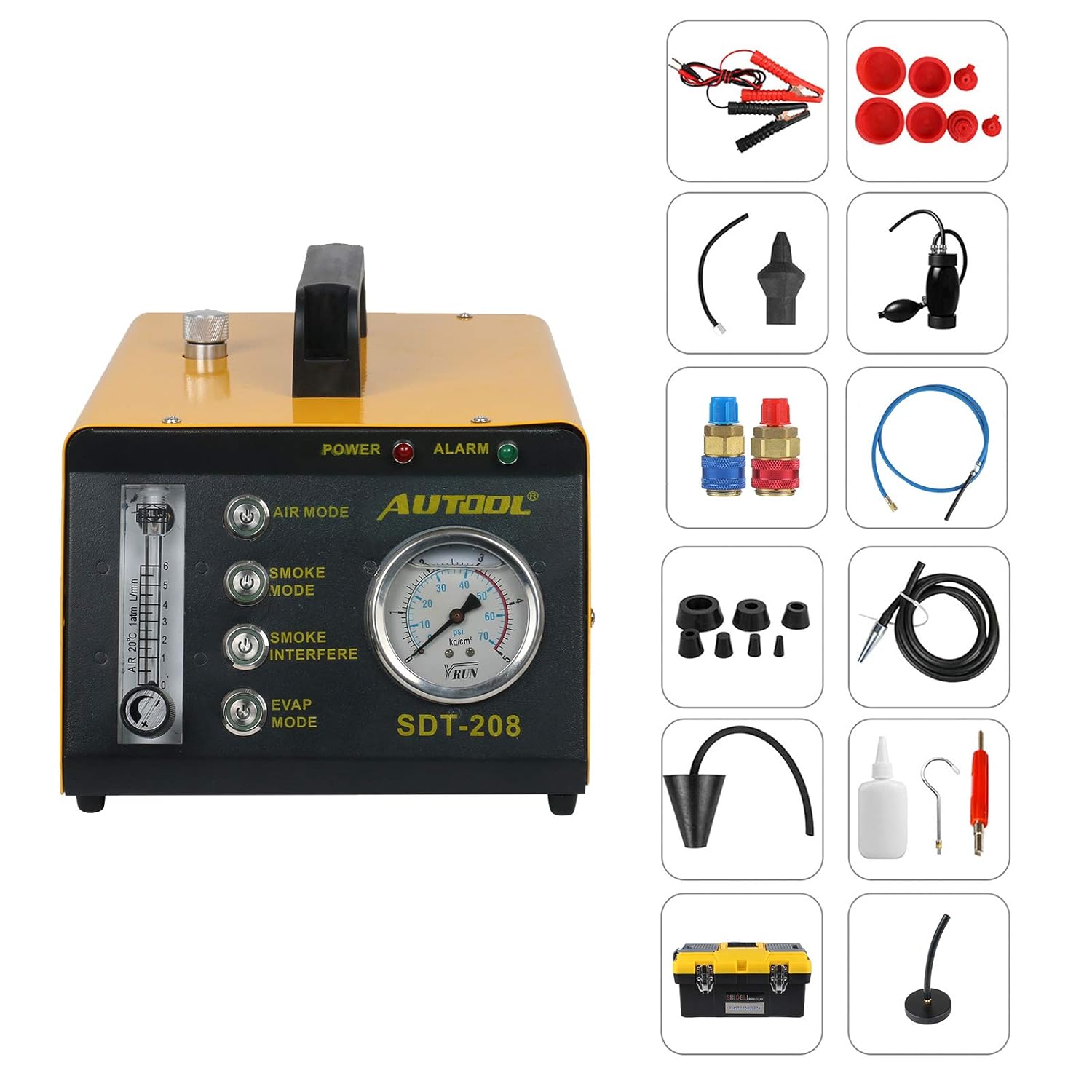 Fuel Leak Detectors AUTOOL SDT208 Automotive Fuel Leakage Tester 4 in