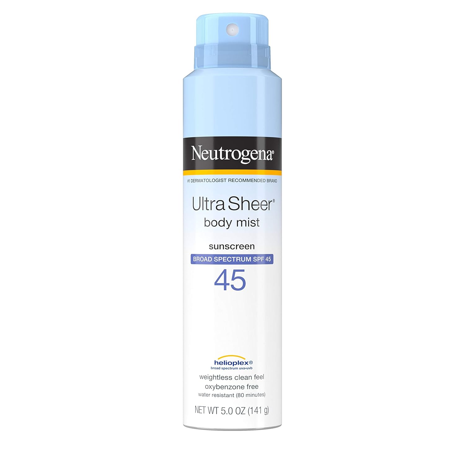neutrogena ultra sheer face mist spf 55