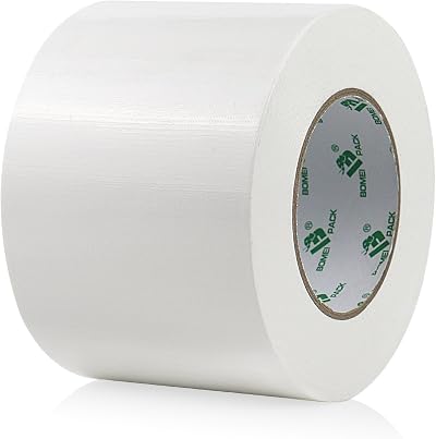 BOMEI PACK White Duct Tape Reinforced 100mm x 50m Waterproof Heavy Duty Repair