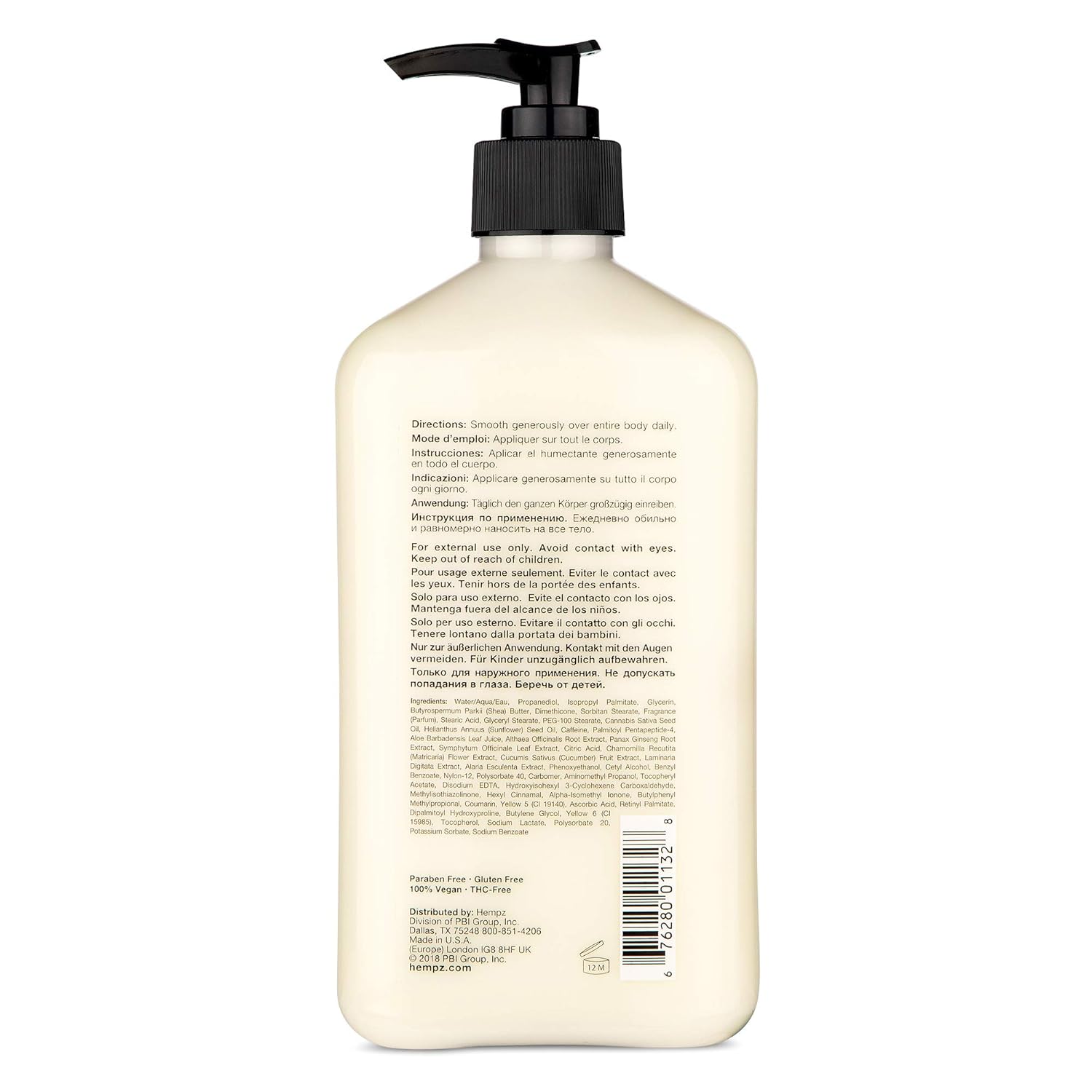 Hempz Body Moisturizer - Daily Herbal Moisturizer, Shea Butter Anti-Aging Body Moisturizer - Body Lotion, Hemp Extract Lotion - Skin Care Products, 100% Pure Organic Hemp Seed Oil : Body Lotions : Beauty