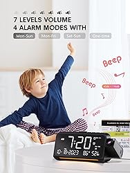 Projection Alarm Clock for Bedroom, Digital Clock