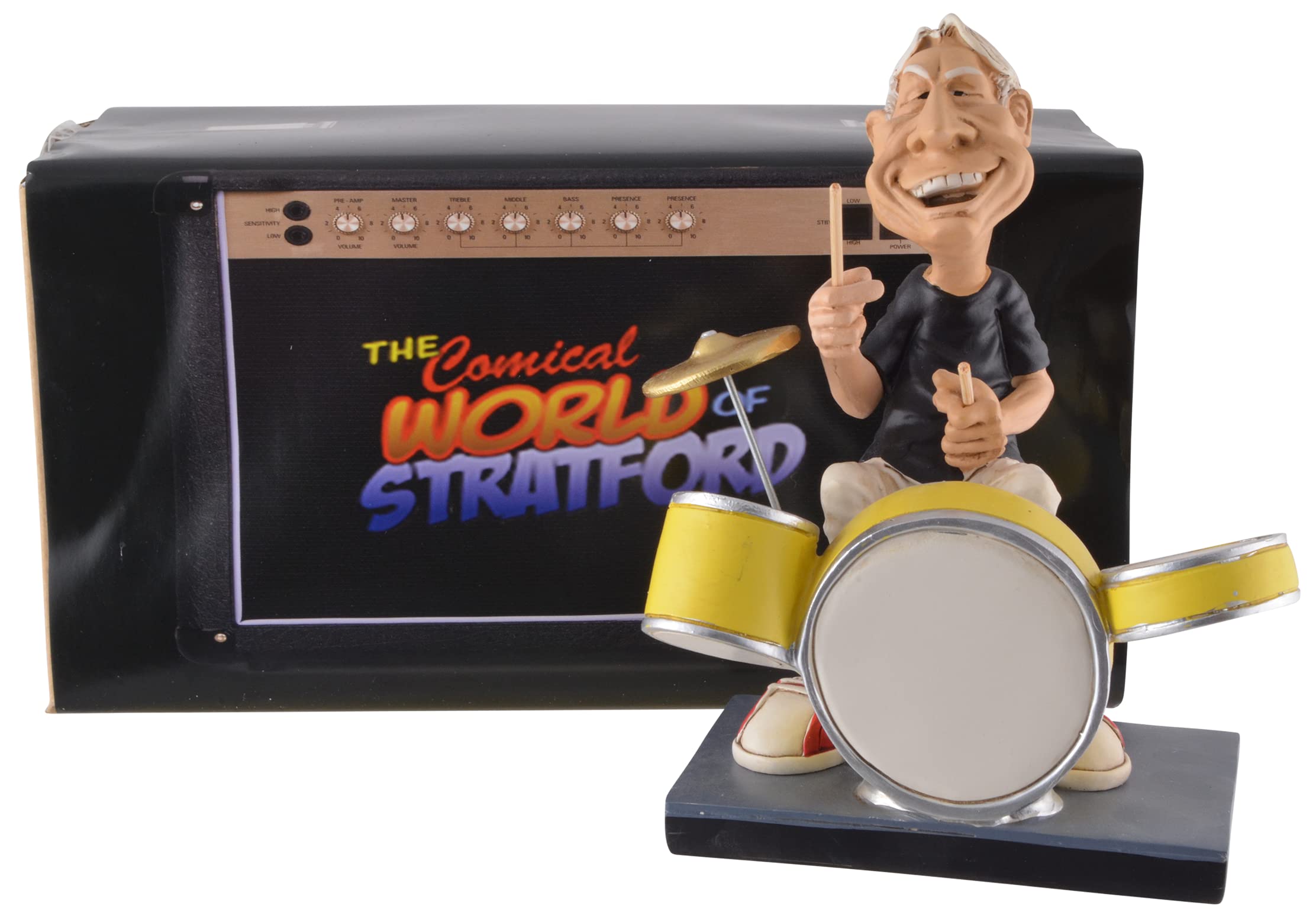 VOGLER Joh. Vogler GmbH Funny Life - Charlie from the greatest rock band in the world, made of artificial stone, hand-painted, Warren Stratford collection