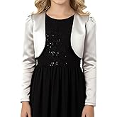 BlackButterfly Kids Satin Long Sleeve Bolero Childrens Girls Shrug