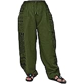Siamrose Casual Baggy Yoga Harem Pants Lounge Trousers Men Women, with 2 Big Pockets