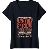 Women's Lynyrd Skynyrd - Free Bird Tuesday's Gone Simple Man Songs V-Neck T-Shirt