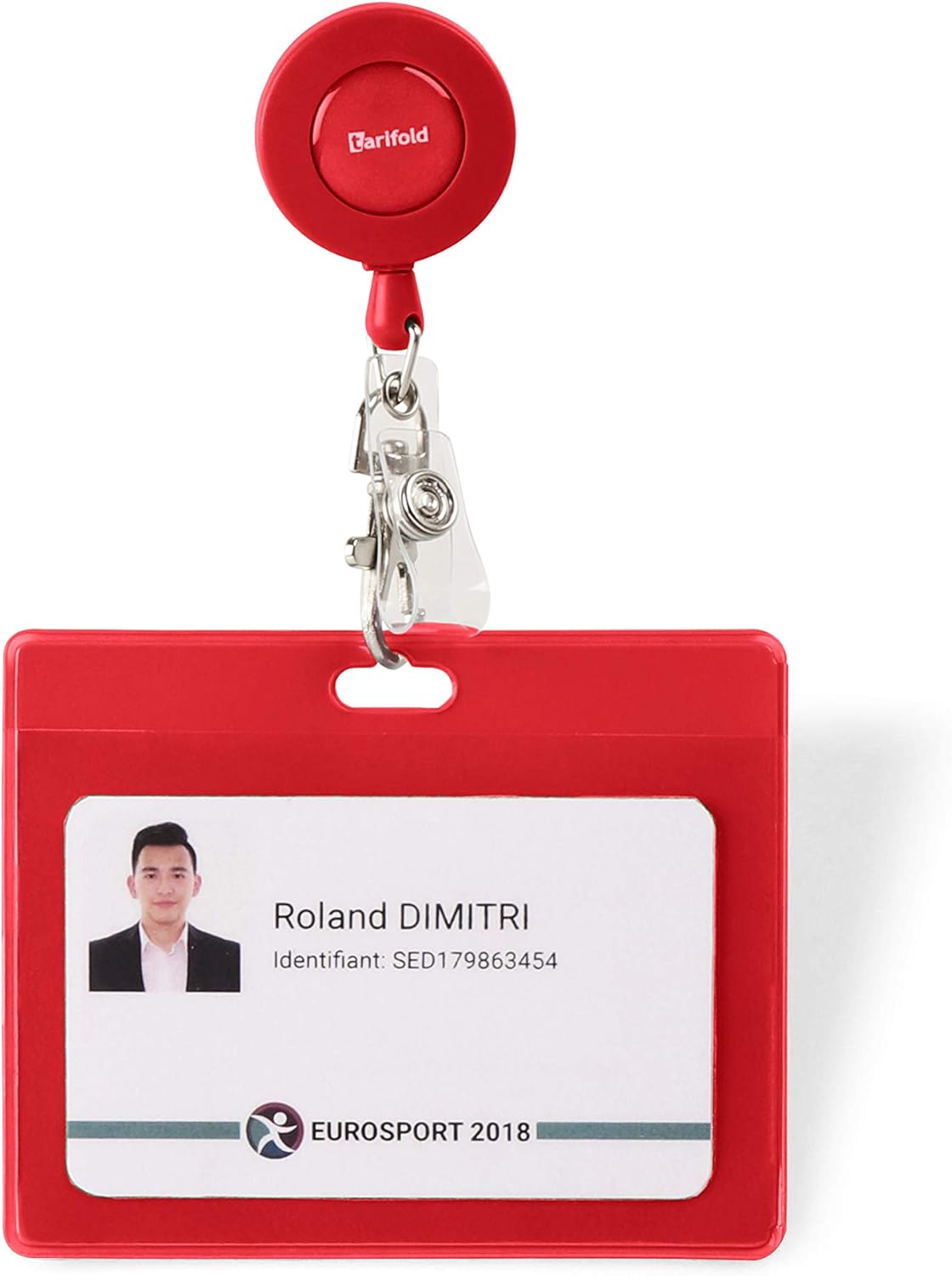 Tarifold ES 200433 - Pack of 30 Horizontal ID Card Holders PVC Red, 103 x 82.5 mm, 103 x 82,5mm - Image 3