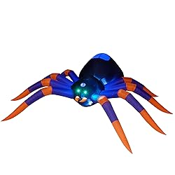 ATDAWN 8 Ft Halloween Inflatable Spider, Giant Blow