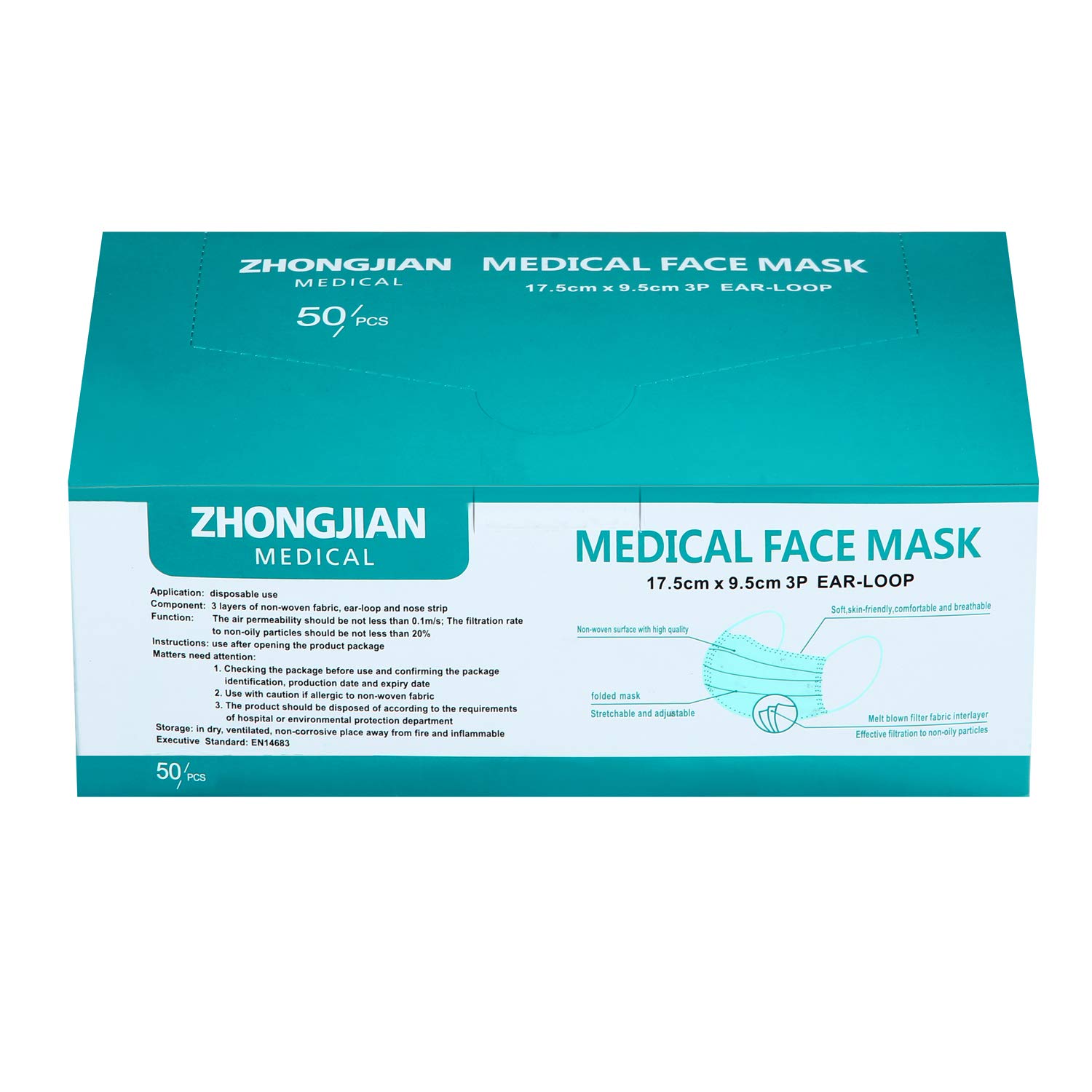 Download Free Amazon Com 50 Pcs Mwrf Source 3 Ply Face Mask Disposable Personal Protection Dust Proof Earloop Mask Ship From Chicago Industrial Scientific PSD Mockup Template