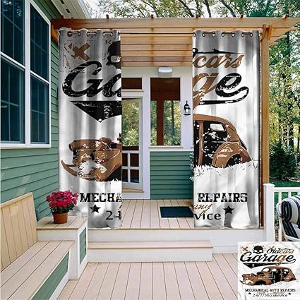 Amazon Com Beihai1sun Outdoor Curtain Panel For Patio Cars Old