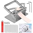 DIUDUS Manual Leather Splitter Leather Peeling Machine, Leather Paring Skiver, Leather Skiving Tools with Instructions Handle Leather Peel Working Tools with Blades for DIY Leather Work
