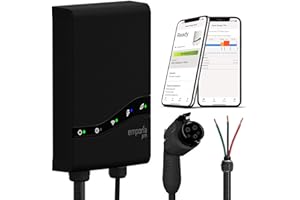EMPORIA Pro Level 2 EV Charger with PowerSmart - 48 amp Fast EV Charger for Home with Hardwire and J1772 Connector - 240v Electric Vehicle Charging Station and 25' EV Charging Cable