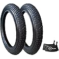 CALPALMY (2 Sets) Replacement 12"/14"/16"/18"/20" Kids Bike Tires and Inner Tubes - Compatible with RoyalBaby, Joystar, Dynacraft and More - Made from Premium Quality Butyl Rubber