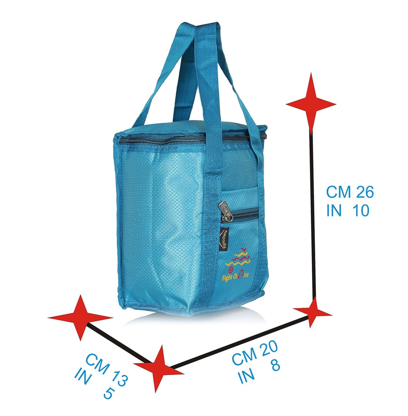 right choice silk lunch bag for men and women (blue)