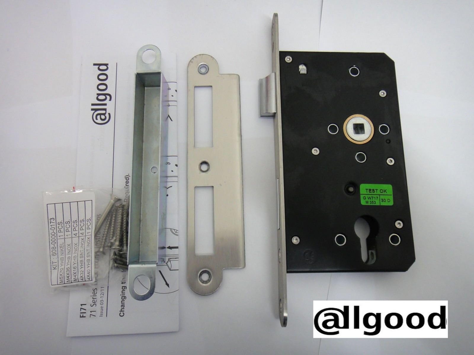 ALLGOOD EUROPEON MORTICE EURO PROFILE SASHLOCK SASH LOCK STAINLESS STEEL