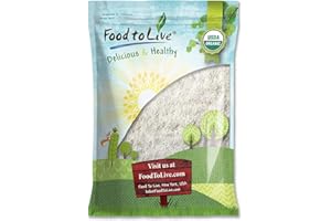 Food to Live Organic Shredded Coconut, 5 Pounds Non-GMO, Unsweetened Flakes, Desiccated, Medium Shreds, Kosher, Vegan, Bulk. No Sulfites Added. Rich in Dietary Fiber. For Baking, as a Topping.
