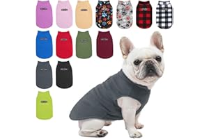 BEAUTYZOO Dog Fleece Vest Sweater Winter Jacket for Small and Medium Dogs with D-Ring Leash Cold Weather Coat Hoodie for XS S M Dogs Boy or Girls