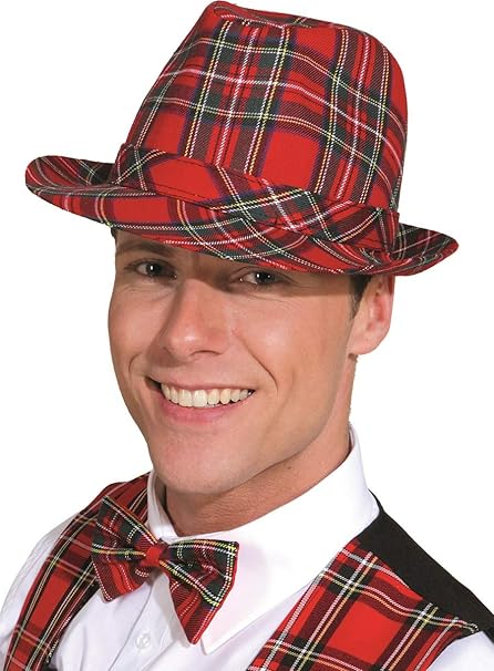 ladies tartan hat