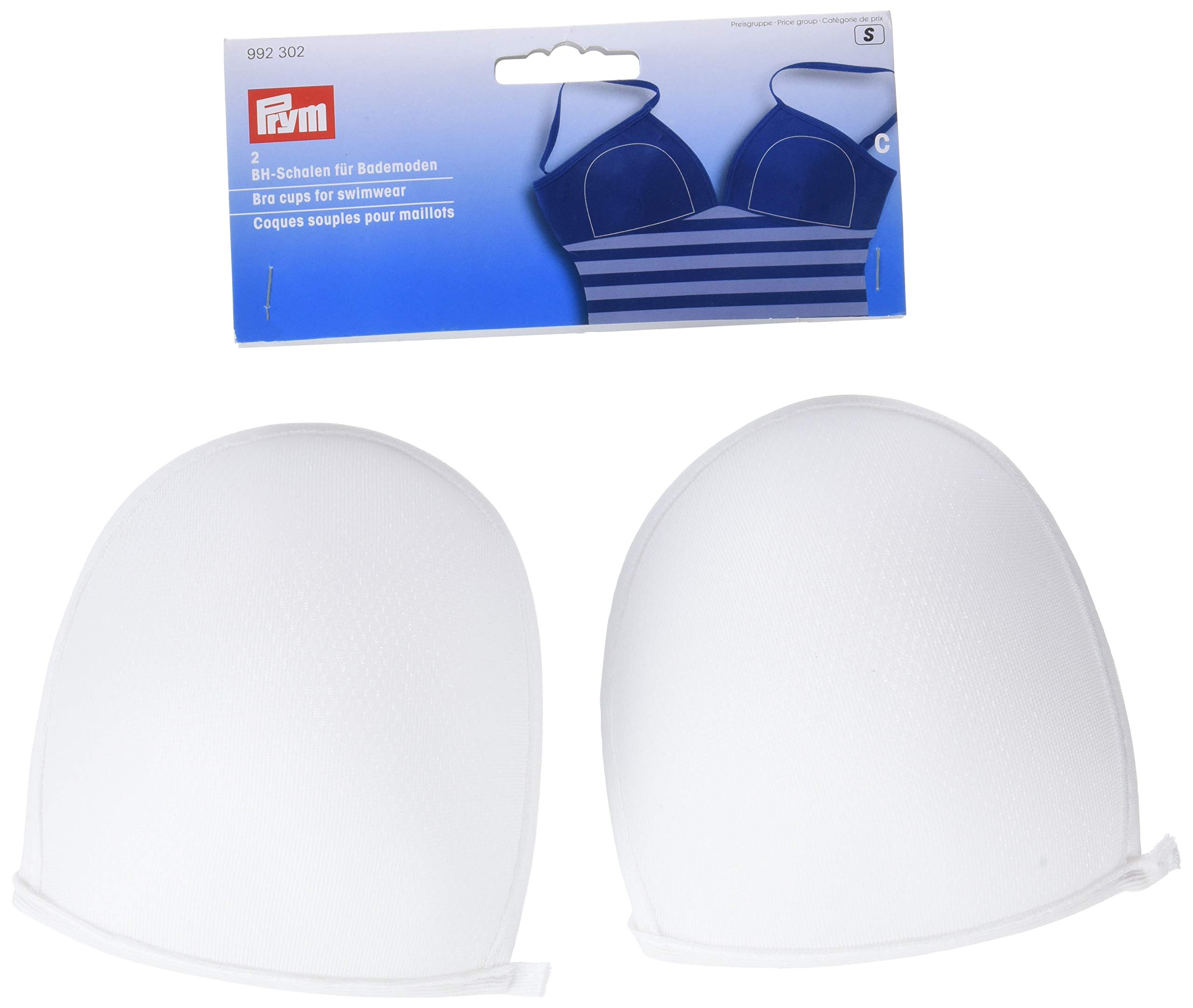 Prym Women's Prym_992302-1 Bra Cups for Swimwear, White, C UK