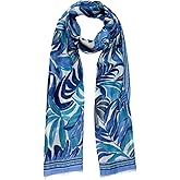 Humble Hilo Vector Art Fashion Scarf or Shawl Vibrant Colorful Patterned Lightweight Neckwear or Wrap for Women