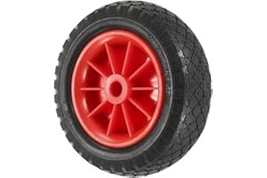 HUIOP Kayak cart Wheel, 1pc 10'' Solid Tire Wheel for Kayak Canoe Trolley Cart Replacement Tire