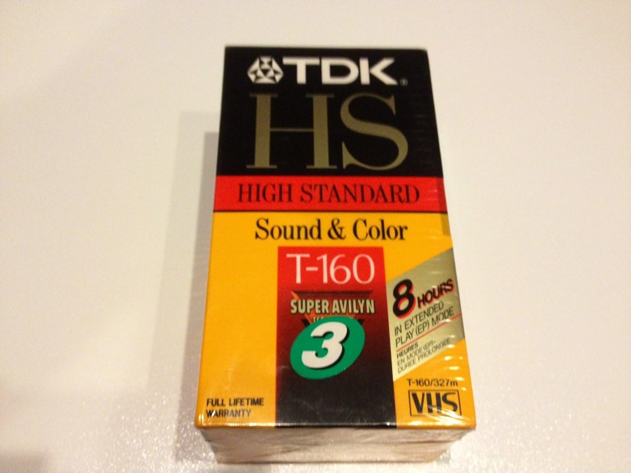 TDK HS T-160 High Standard Sound & Color VHS Video Cassette Tapes - Pack of 3