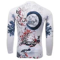 Xinzechen Polyester Bicycle Jersey Long Sleeve Plum