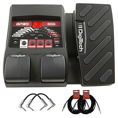 Digitech BP90 Bass Multi-Effects Processor Bundle with Cables in 