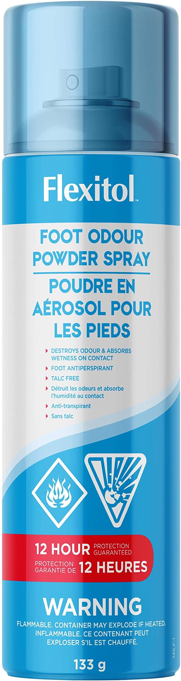 Flexitol Foot Odour Powder Spray Tripple Action Formula Neutralizes