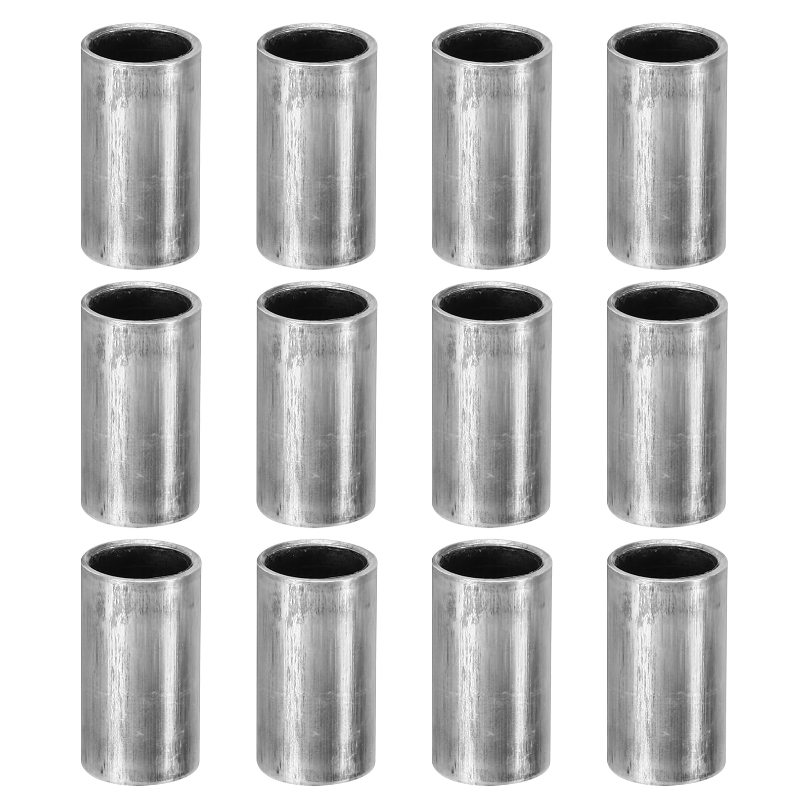 PATIKIL M8 Steel Spacers, 24 Pcs Metal Spacers Steel 8mm ID x 10mm OD x 18mm L Carbon Steel Spacer Screw Standoff Round for 5/16in or M8 Screw Bolts