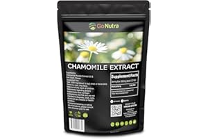 Go Nutra Chamomile Extract Powder 10:1 Strength Apigenin Supplement 8 oz. Herbal Extract