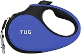 TUG Tiny 360° Retractable Dog Lead 3 m Tape Anti-Slip Handle Blue