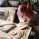 Preciva Wood Burning Kit Pyrography Pen 6 Tips Leather Soldering Iron view 7