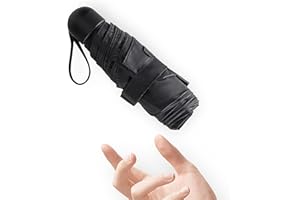 Chakipee Small Mini Sun Umbrella Light Compact Design Perfect for Travel Pocket Lightweight Portable UV Umbrella for Sun Protection, Umbrella