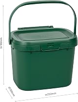 Addis Everyday Kitchen Food Waste Compost Caddy Bin 4.5 L Mist Green view 5