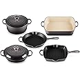 7 Piece Signature Set - Oyster (4.5 qt. RDO, 2.25 qt. Braiser, 10.25" Skillet, 10.25" Square Skillet Grill & 5.25 qt. Rect. Roaster)