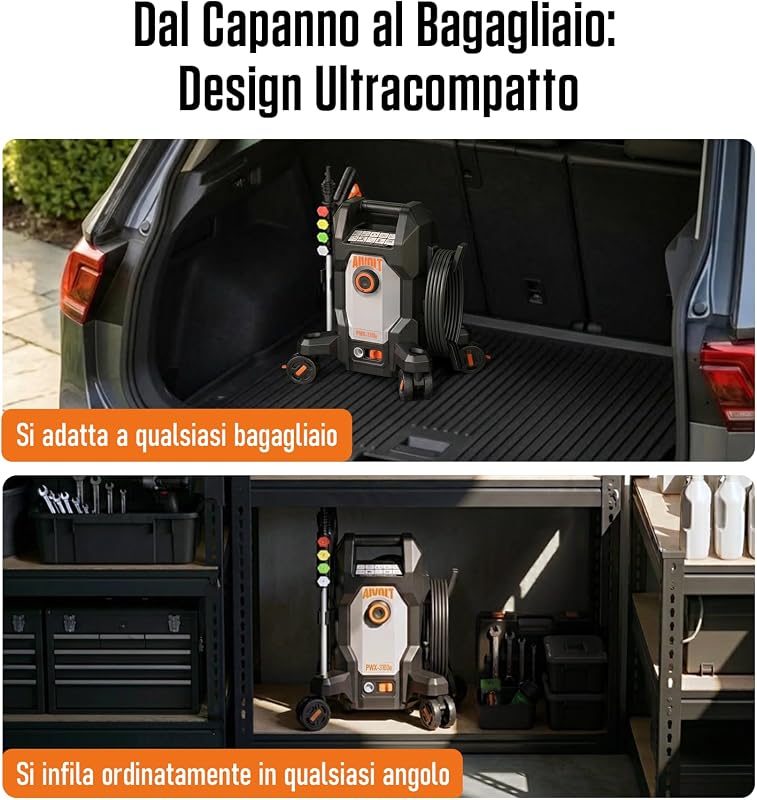 Idropulitrice ad Alta Pressione da 1800W, 170 Bar