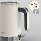Breville High Gloss Electric Kettle 1.7L 3kW Cream Stainless VKT153 view 4