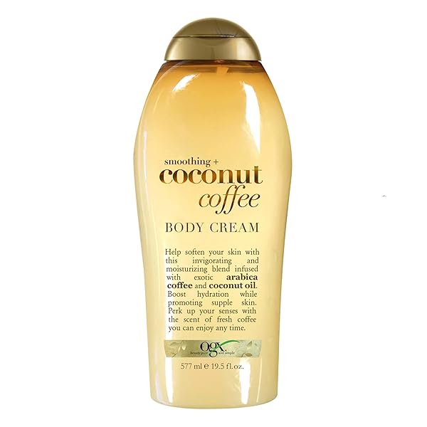 OGX SMOOTHING + COCONUT COFFEE BODY CREAM 19.5...