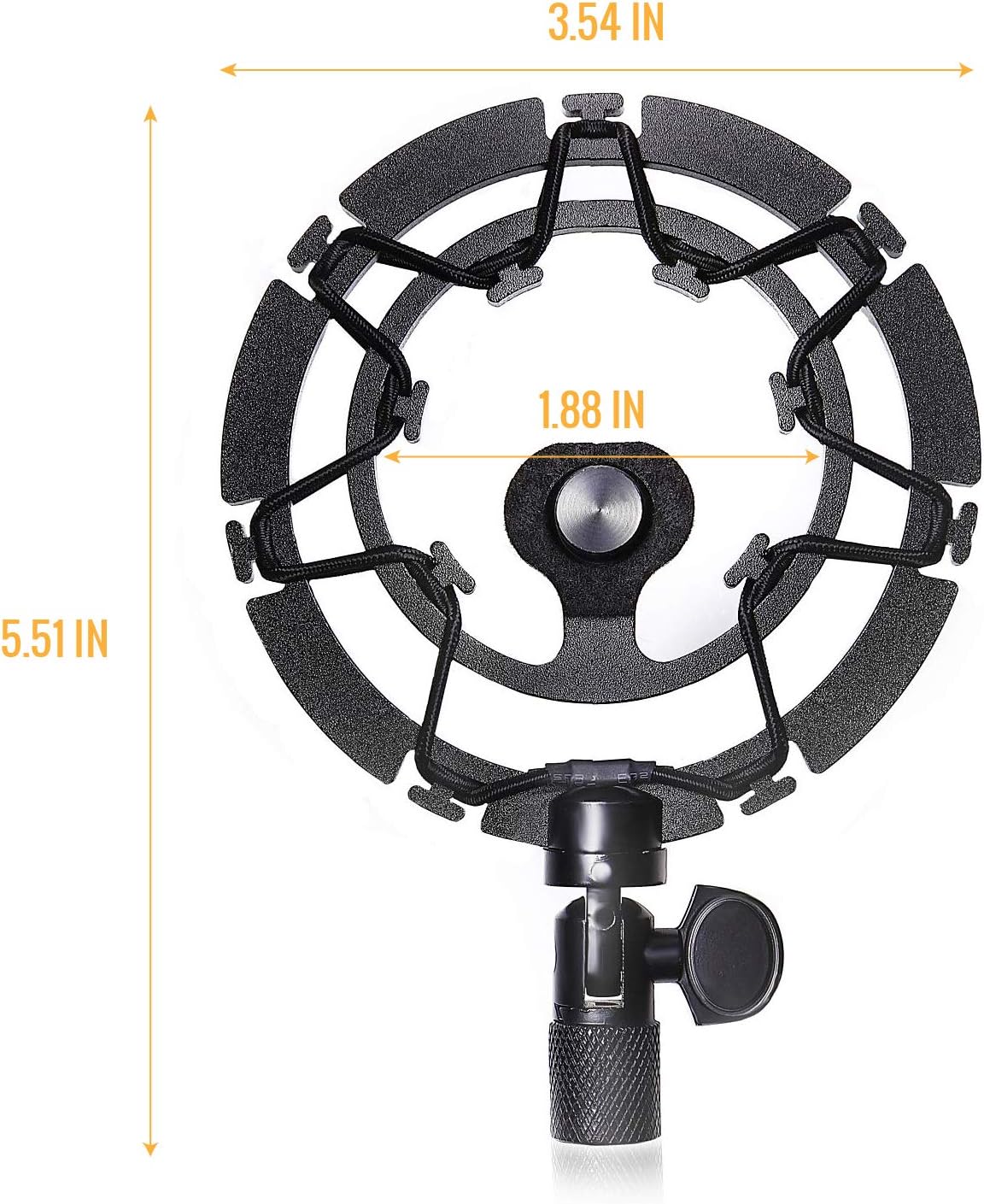AUPHONIX PRO Blue Yeti Shock Mount – Latest Advanced Vibration Blocking, Noise Repelling Shockmount System for Blue Yeti Original Snowball & USB Pro – Ultra-Portable Lightweight Microphone Shock Mount: Musical Instruments