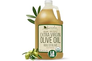 Kevala Organic Extra Virgin Olive Oil – Authentic Mediterranean Single Origin Olives, Cold Pressed & Unrefined, Premium Large