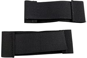 Fancyes Hockey Leg Strap Goalie Leg Strap Elastic Adjustable Anti Slip Accessories Hockey Guard Goalie Pads for Ice Football 