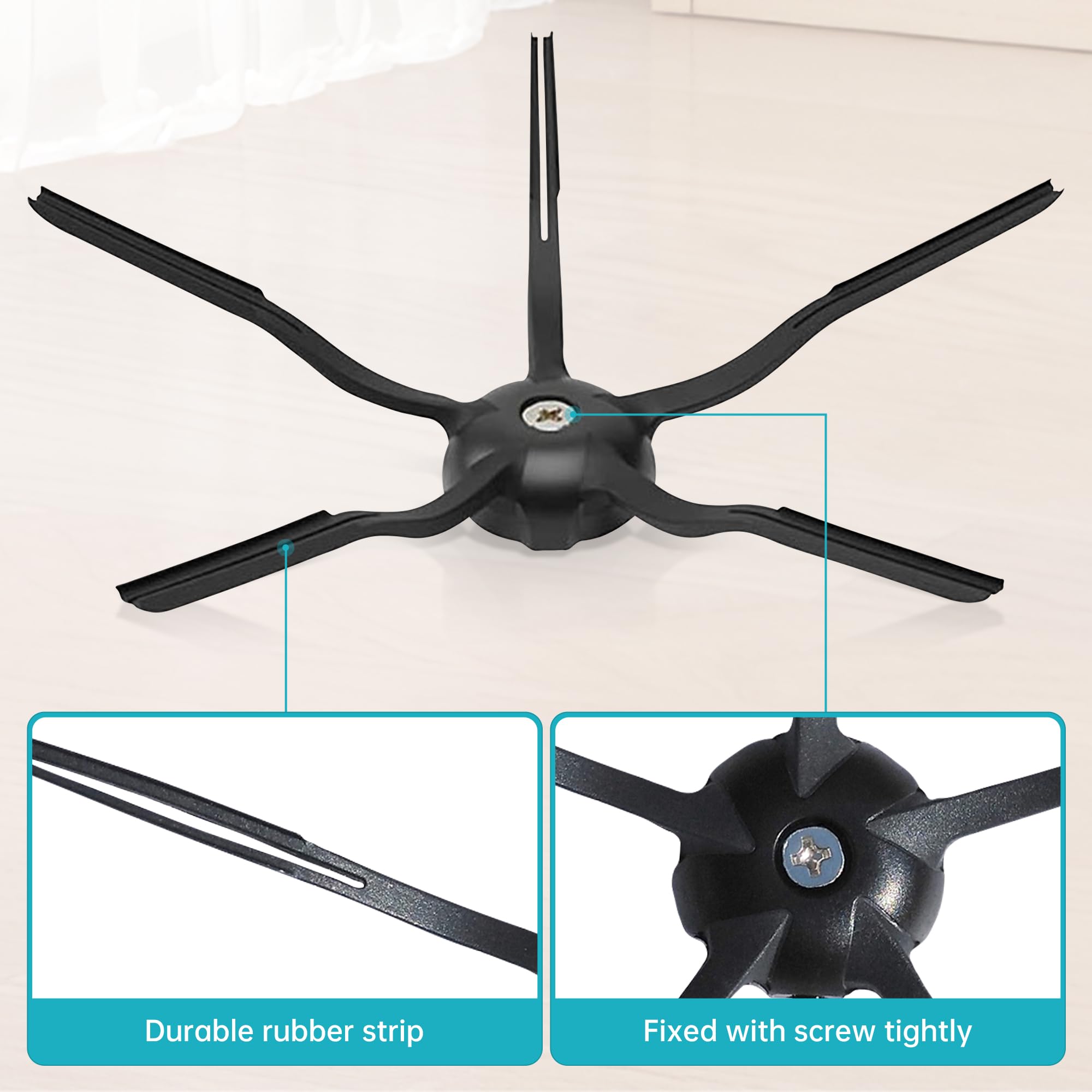 Loveco Zubehör Ersatz Kompatibel für Roborock S7 S7 Plus S7 MaxV , Ultra Roboter Staubsauger,2 Hauptbürste, 4 Filter,6 Seitenbürsten,4 Mopptüchern, 1 Bürstenreinigungswerkzeug 5