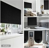 Maritown Temporary Blackout Blinds No Drill Stick On 2 in 1 Privacy Thermal view 4