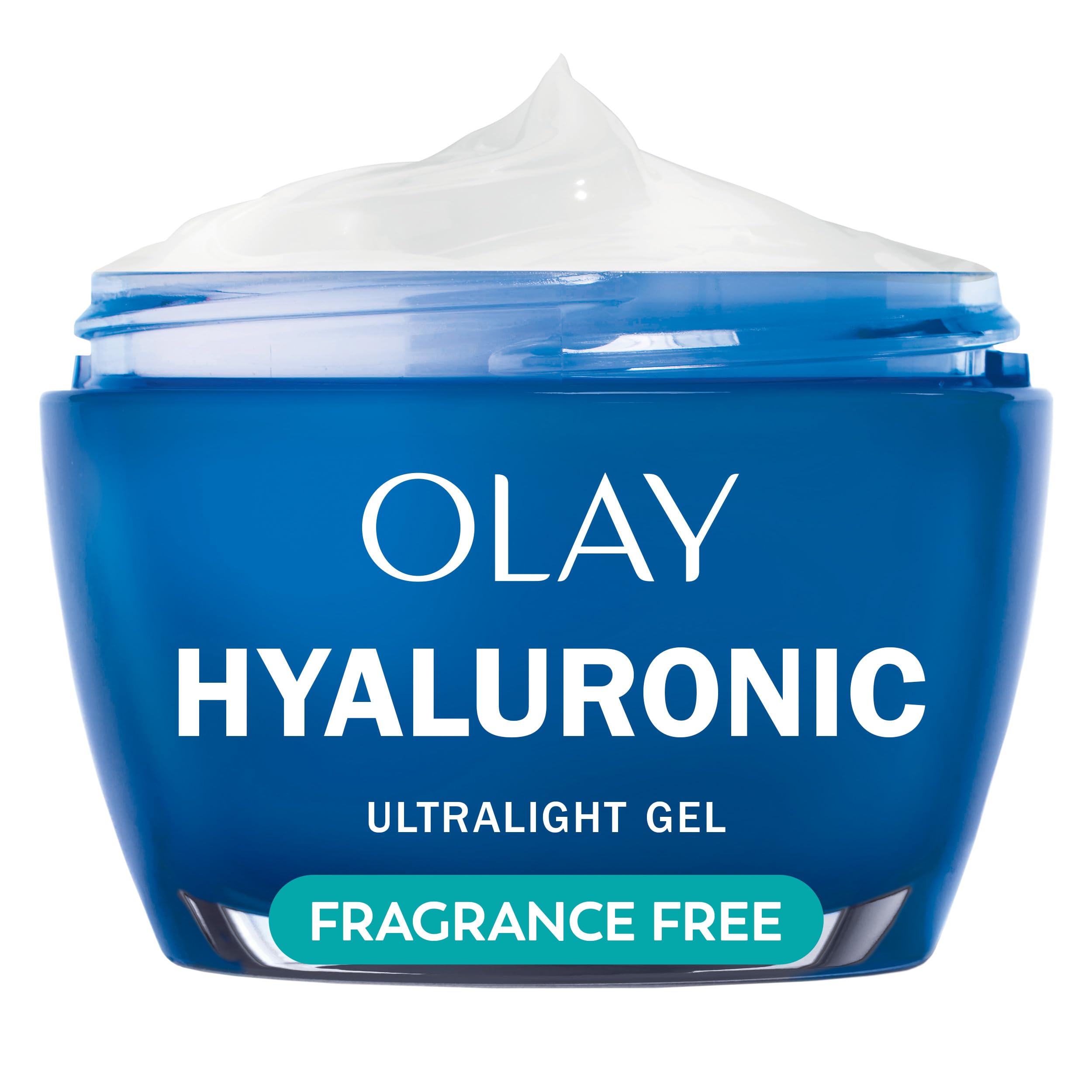 Photo 1 of Olay Hyaluronic Acid Face Moisturizer, Instant Hydration for Women, Fragrance-Free - Dry Skin Solution, Glowing, Smoothing, Plumping, Renewing - Niacinamide, Amino Peptides 1.7 Oz