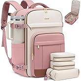 LOVEVOOK Travel Backpack for Women & Men - 17.3 Inch Carry On Backpack & Personal Item Backpack for Airlines, Spacious and Durable Design, with 3 Packing Cubes