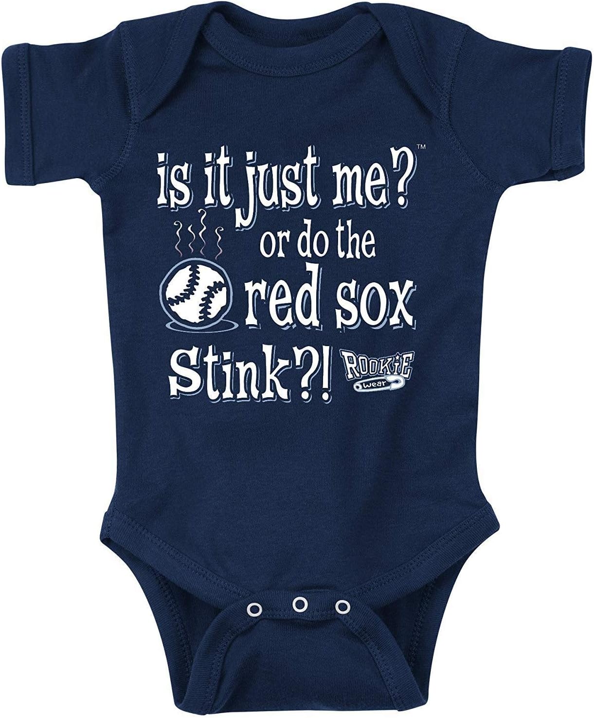 NY Baseball Fans. is It Just Me?! (Anti-Red Sox) Navy Onesie or Toddler Tee (NB-5-6T)
