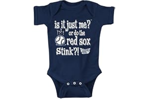 ROOKIE WEAR BY SMACK APPAREL NY Baseball Fans. is It Just Me?! (Anti-Red Sox) Navy Onesie or Toddler Tee (NB-5-6T)